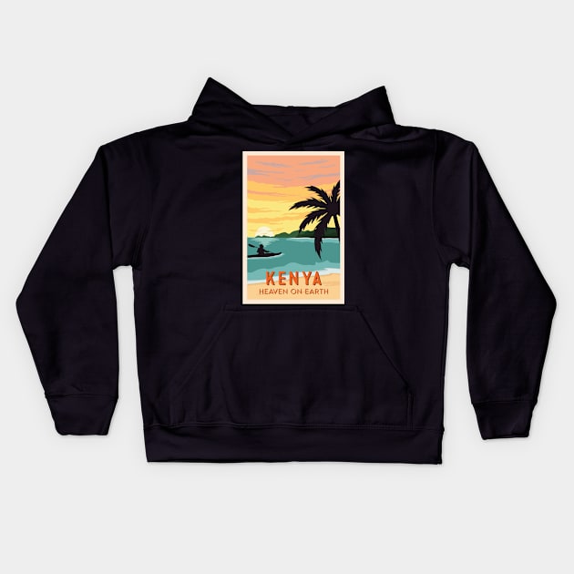 Kenya honeymoon Kids Hoodie by NeedsFulfilled